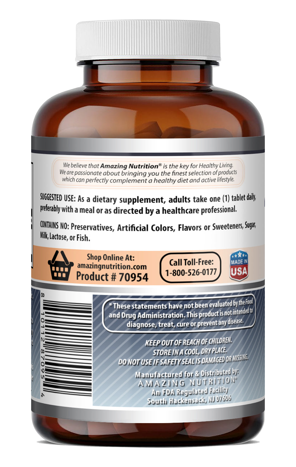 Amazing Formulas Selenium (as Selenium Yeast) 200 Mcg | 480 Tablets