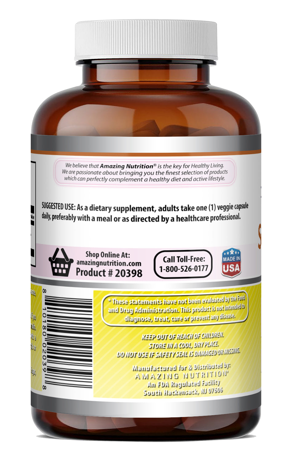 Amazing Formulas Serrapeptase Delayed Release 40000 IU | 270 Veggie Capsules