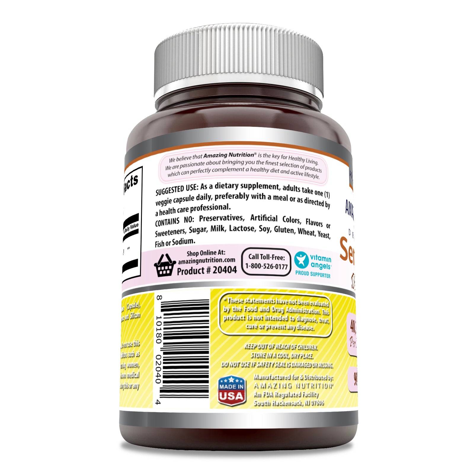 Amazing Formulas Serrapeptase | 40000 IU | 90 Veggie Capsules