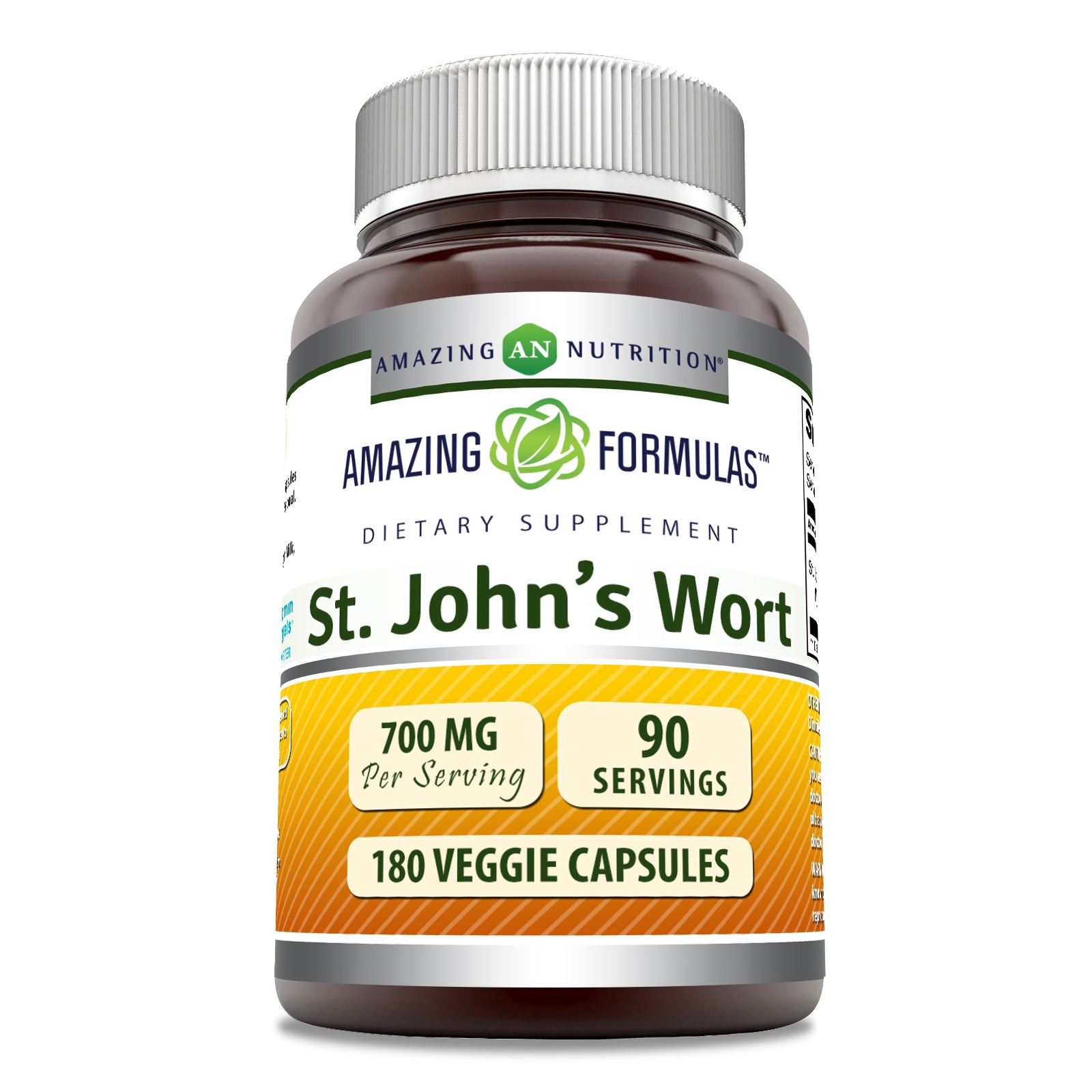 Amazing Formulas St. John's Wort | 700 Mg Per Serving | 180 Veggie Capsules