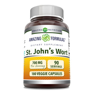 Amazing Formulas St. John's Wort | 700 Mg Per Serving | 180 Veggie Capsules
