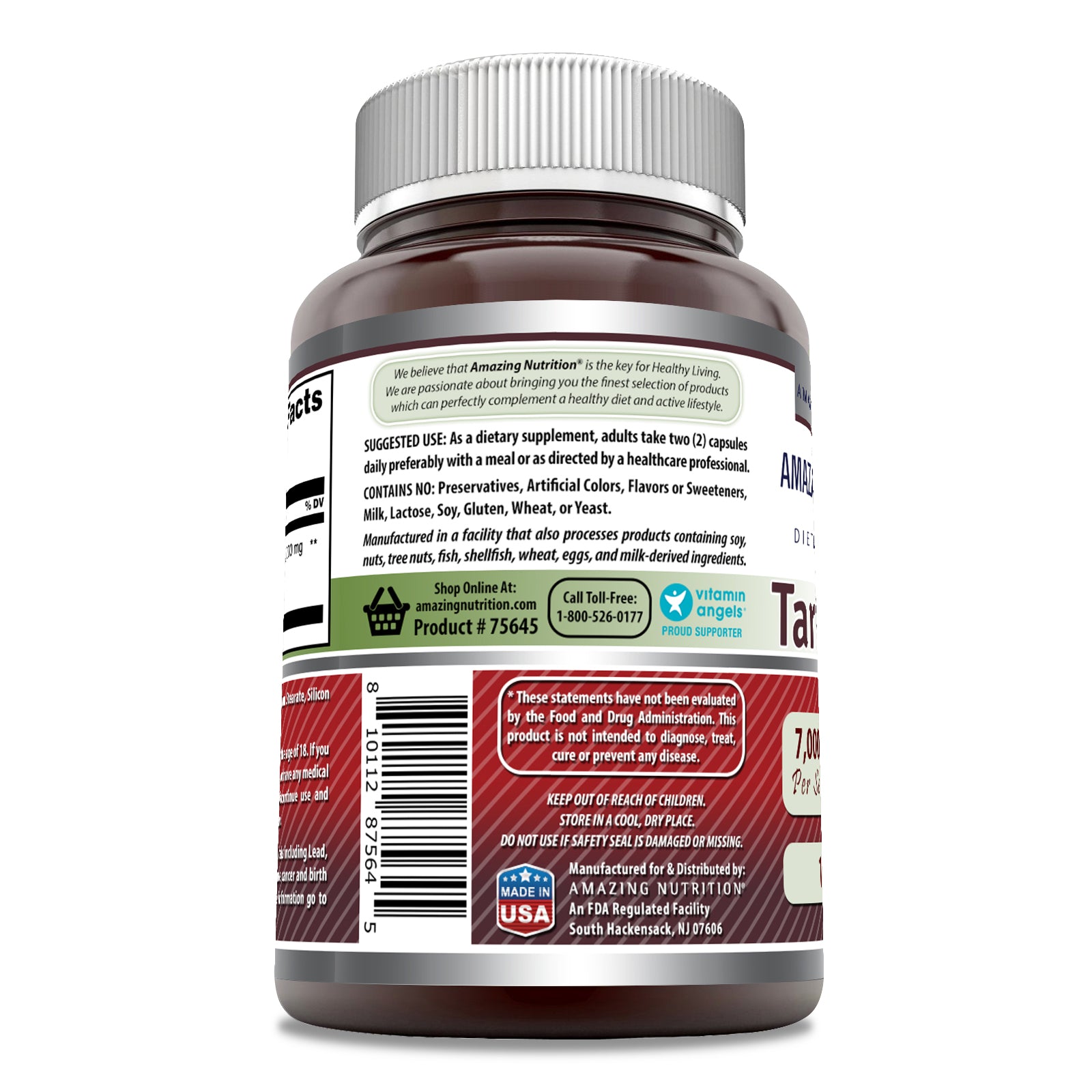 Amazing Formulas Tart Cherry Extract | 7000 Mg Per Serving | 100 Capsules