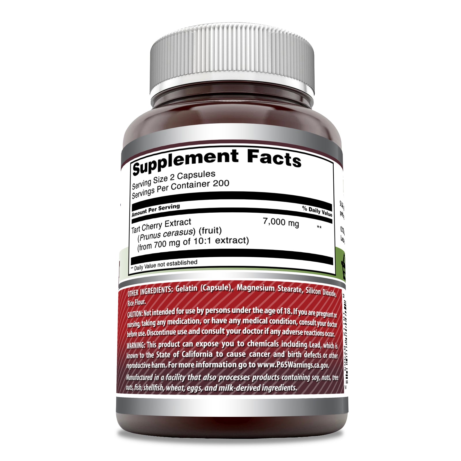 Amazing Formulas Tart Cherry Extract | 7000 Mg Per Serving | 400 Capsules