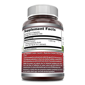 Amazing Formulas Tart Cherry Extract | 7000 Mg Per Serving | 400 Capsules