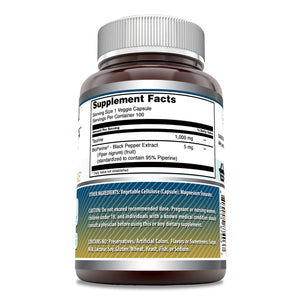 Amazing Formulas Taurine with Bioperine | 1000 Mg | 100 Veggie Capsules