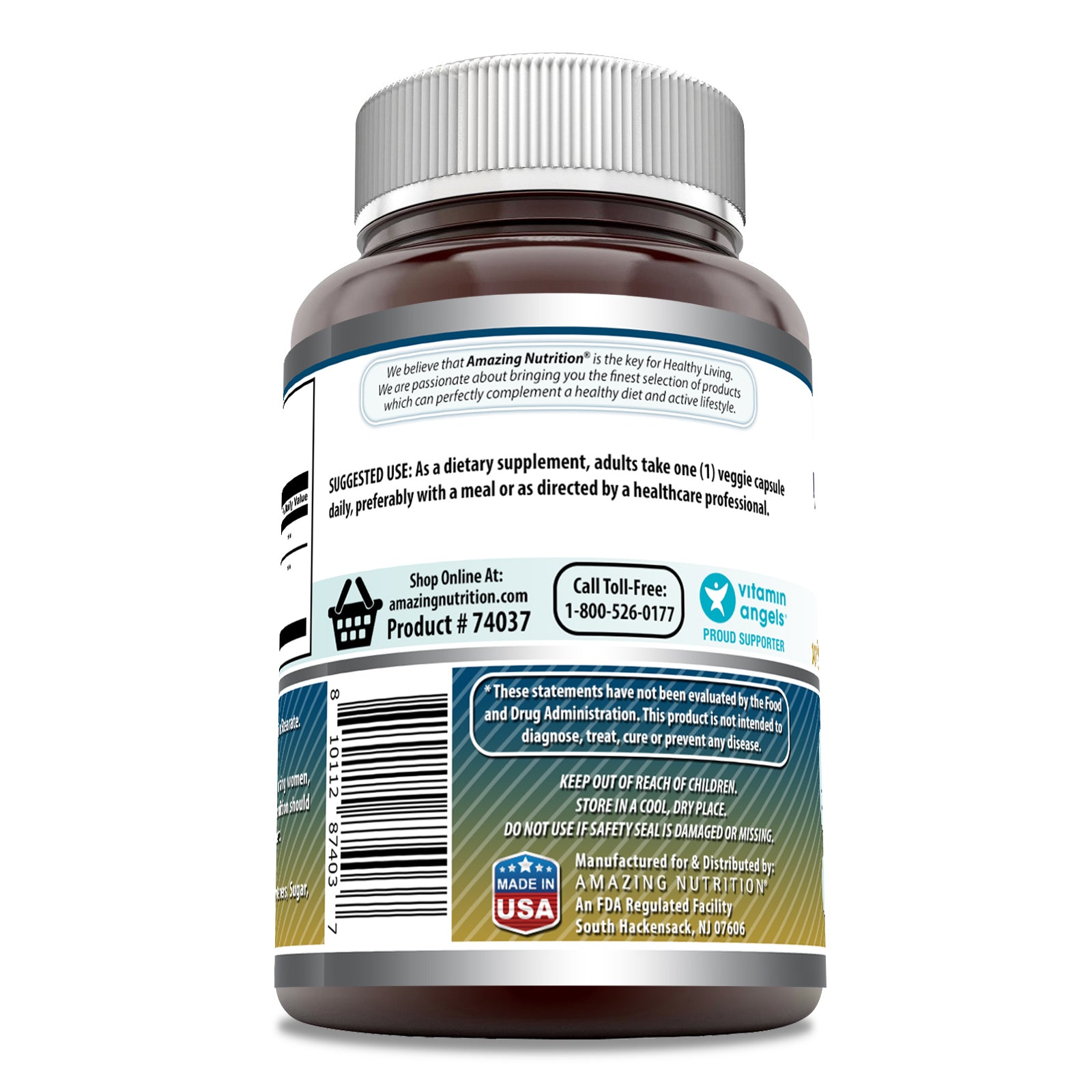 Amazing Formulas Taurine with Bioperine | 1000 Mg | 100 Veggie Capsules