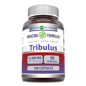 Amazing Formulas Tribulus Terrestris | 15000 Mg Per Serving | 180 Capsules