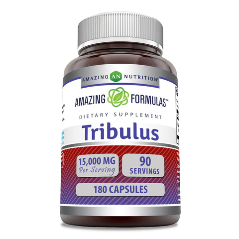 Image of Amazing Formulas Tribulus Terrestris | 15000 Mg Per Serving | 180 Capsules