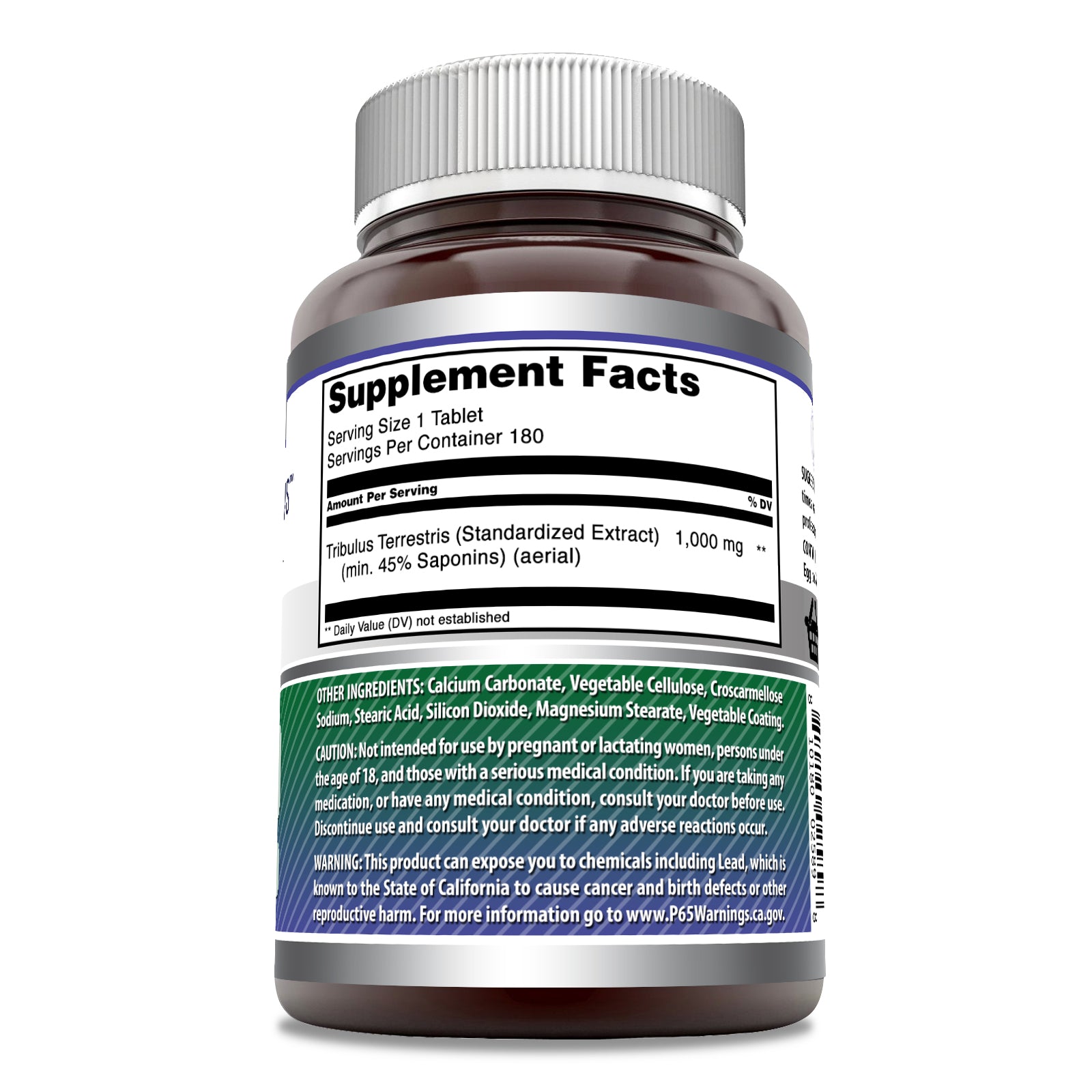 Amazing Formulas Tribulus | 1000 Mg | 180 Tablets