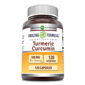 Amazing Formulas Turmeric Curcumin | 500 Mg | 120 Capsules