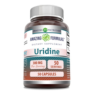 Amazing Formulas Uridine | 300 Mg | 50 Capsules