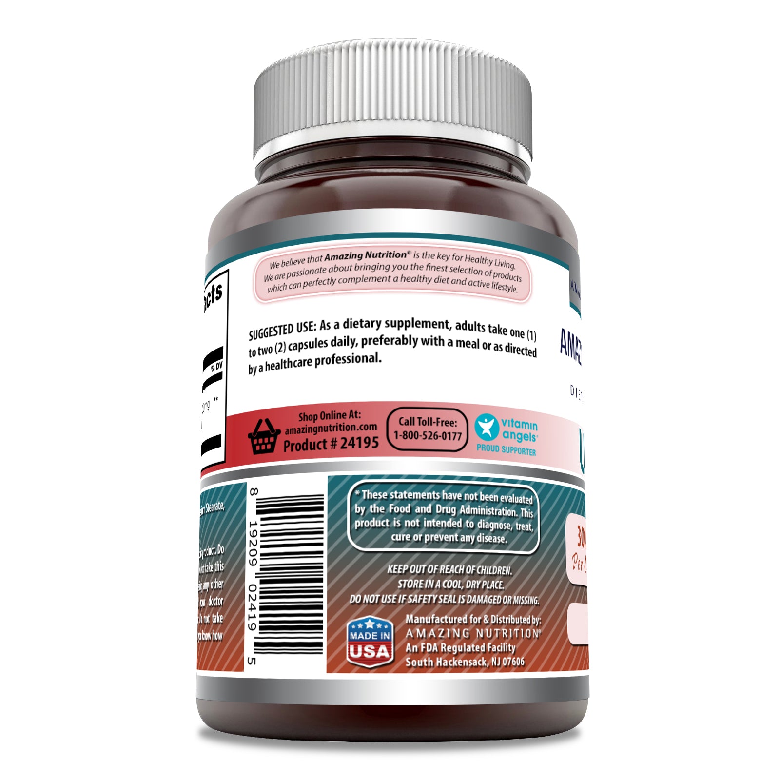 Amazing Formulas Uridine | 300 Mg | 50 Capsules