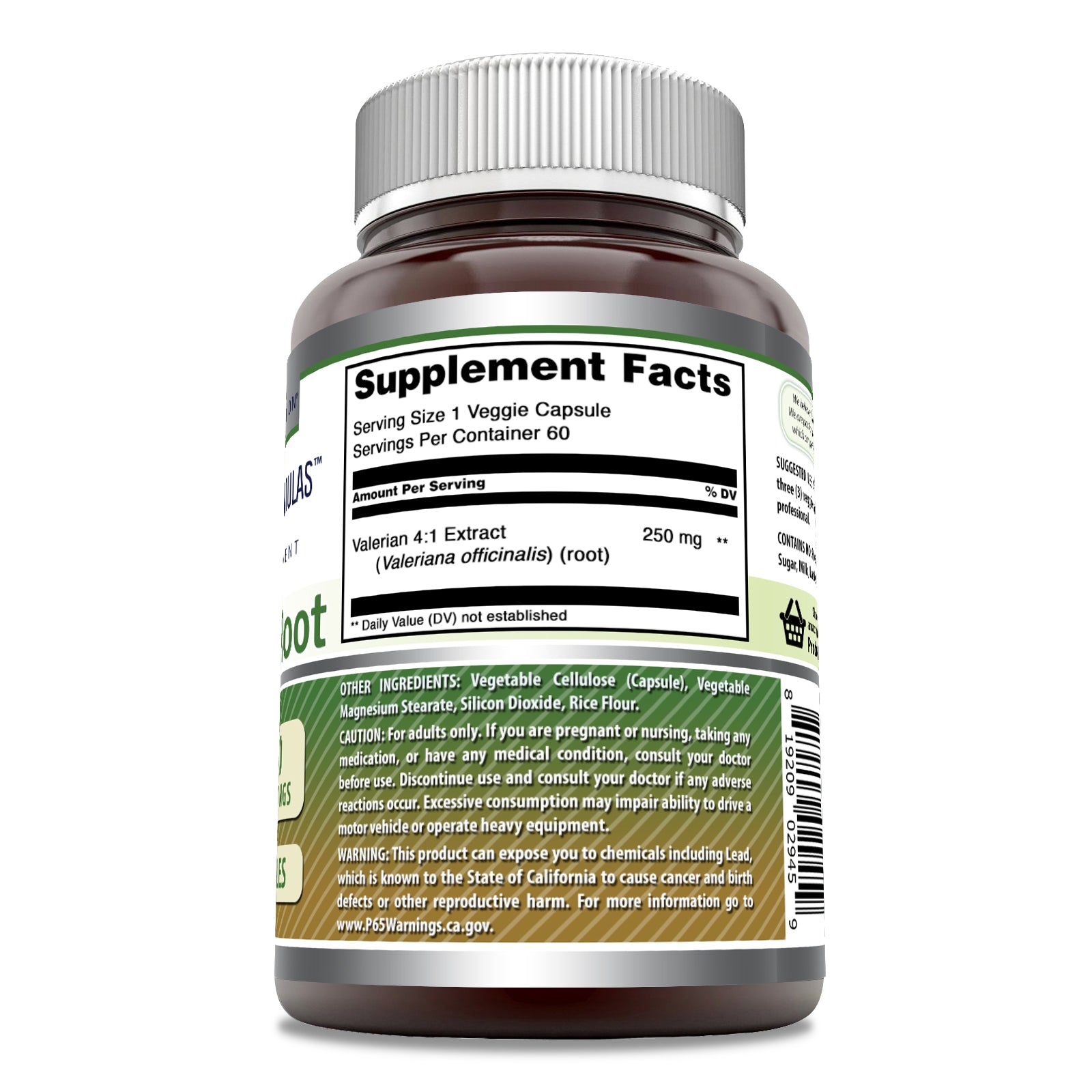 Amazing Formulas Valerian Root | 250 Mg | 60 Veggie Capsules