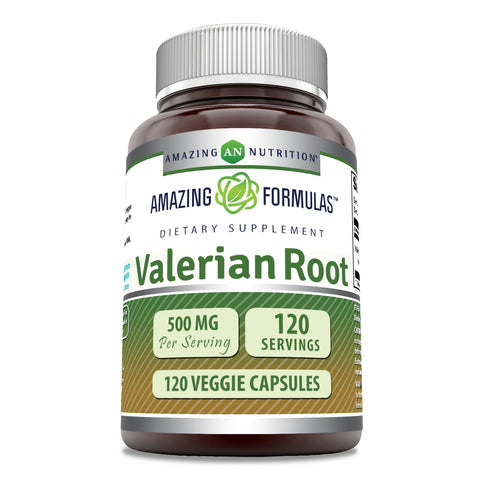 Image of Amazing Formulas Valerian Root | 500 Mg | 120 Veggie Capsules