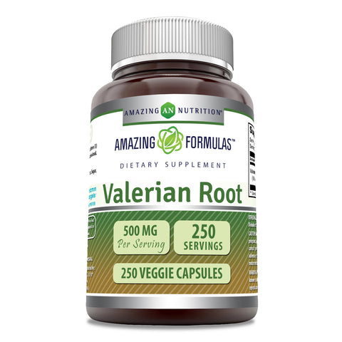 Amazing Formulas Valerian Root 500 Mg 250 Veggie Capsules