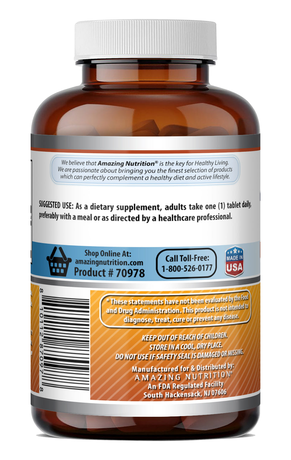 Amazing Formulas Vitamin B6 (as Pyridoxine HCl) 100 Mg | 500 Tablets