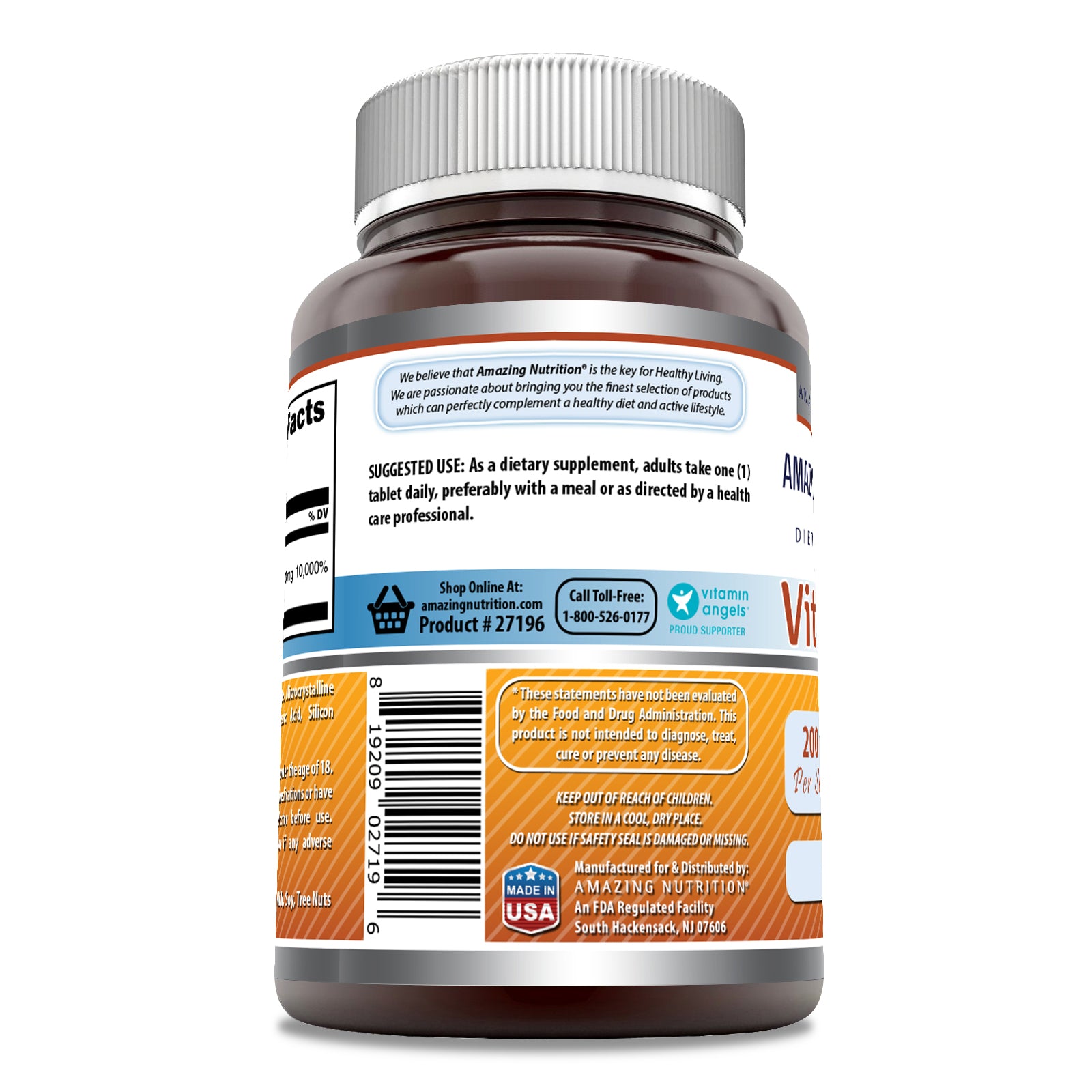 Amazing Formulas Vitamin B6 | 200 Mg | 100 Tablets