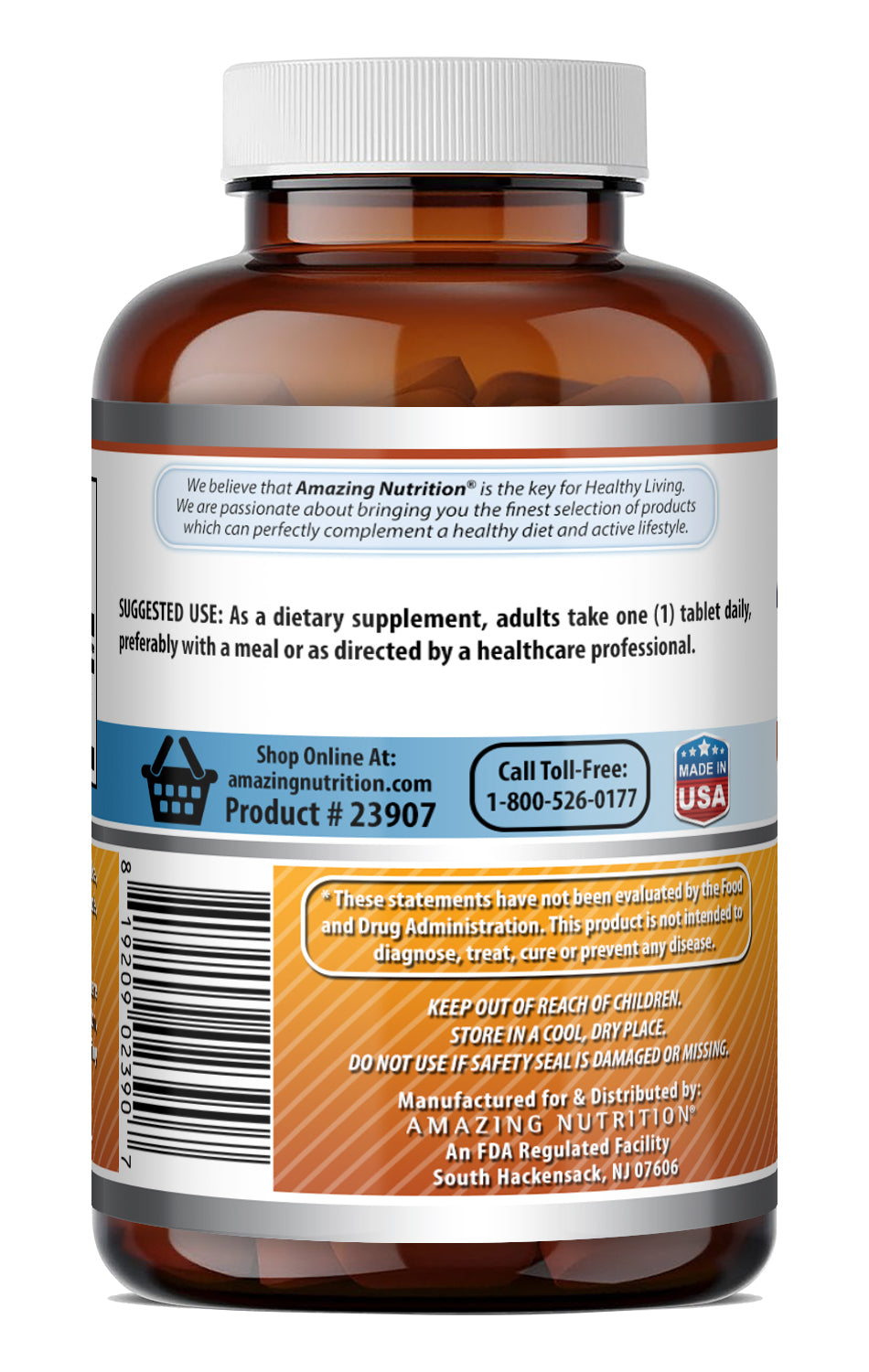 Amazing Formulas Vitamin B6 (as Pyridoxine HCl) 25 Mg | 500 Tablets