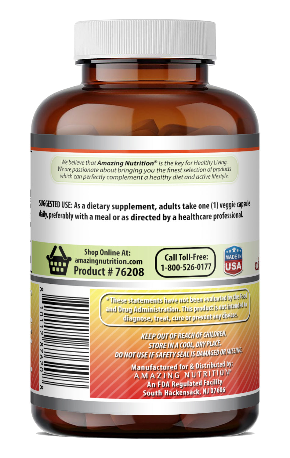 Amazing Formulas Vitamin C with Citrus Bioflavonoids & Rose Hips 1000 Mg | 120 Veggie Capsules