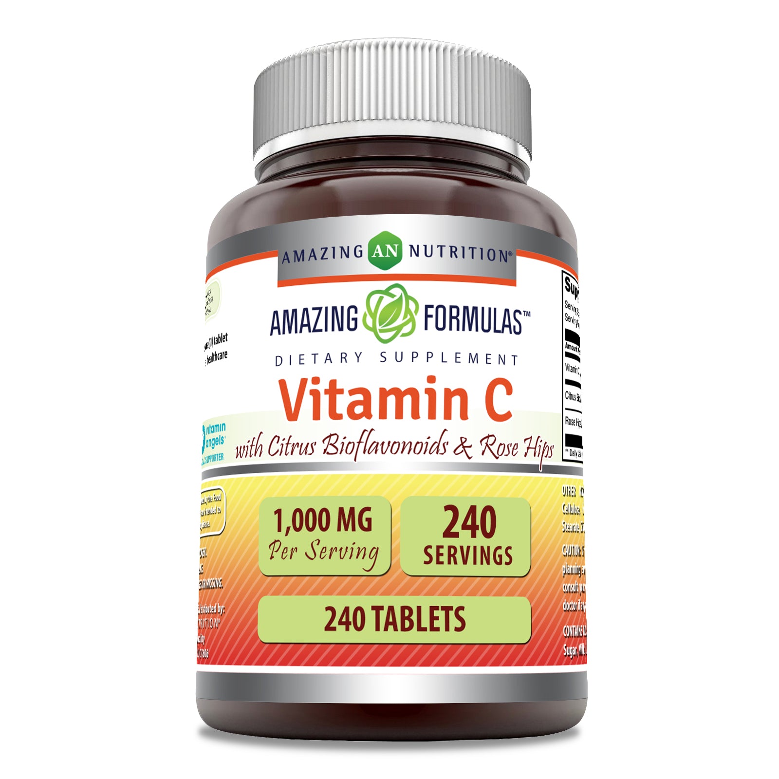 Amazing Formulas Vitamin C with Rose Hips and Citrus Bioflavonoids | 1000 Mg | 240 Tablets