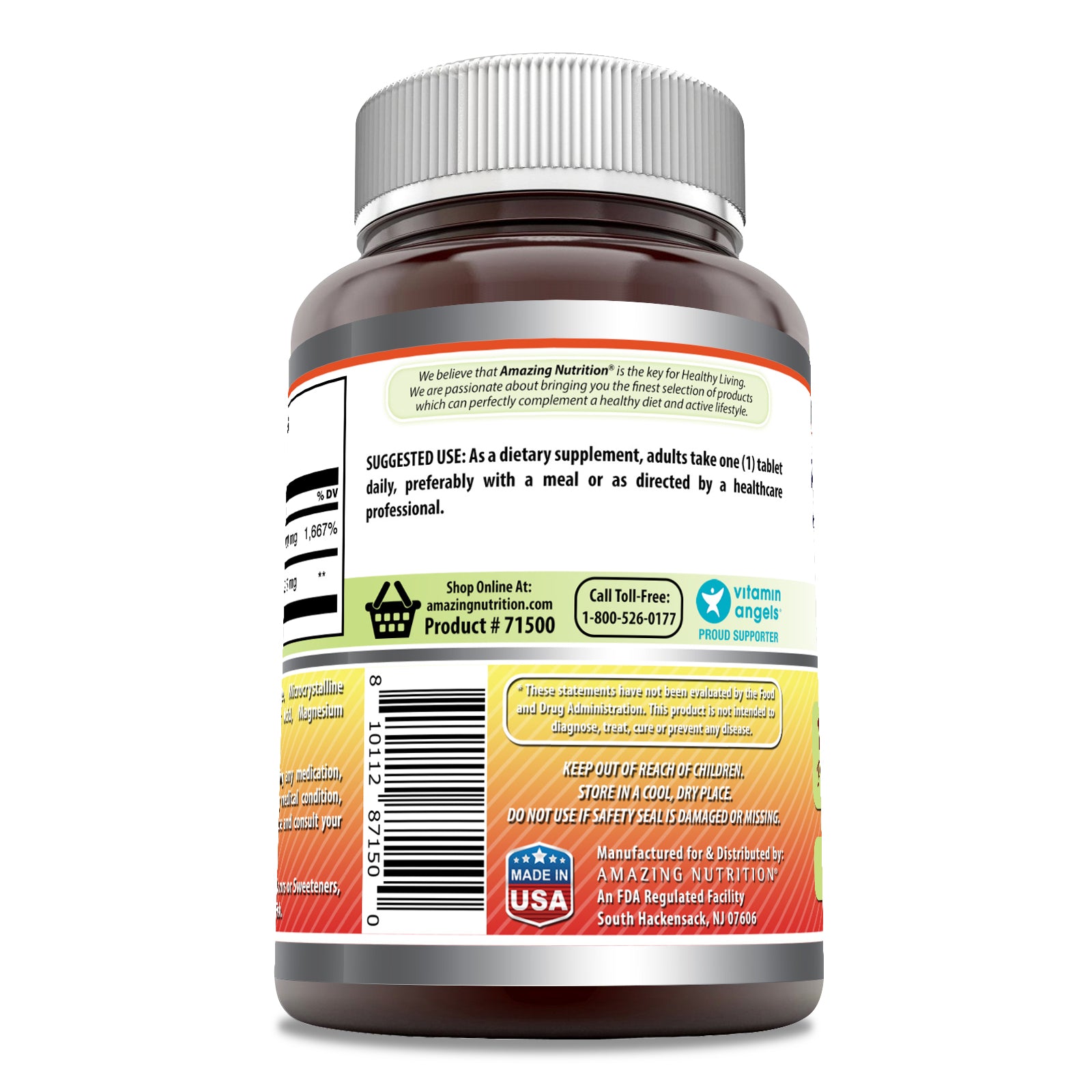 Amazing Formulas Vitamin C with Rose Hips | 1000 Mg | 500 Tablets