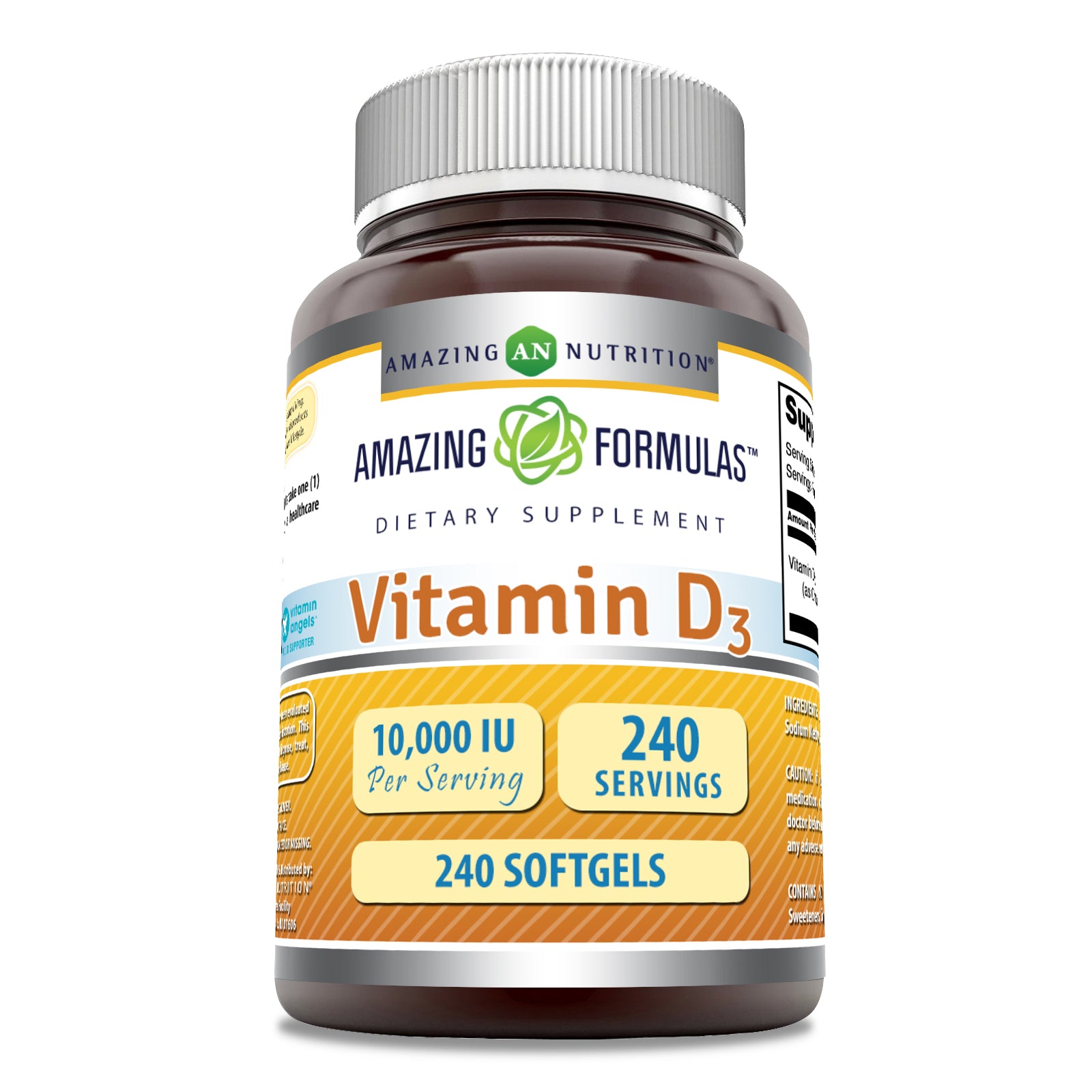 Amazing Formulas Vitamin D3 | 10000 IU | 240 Softgels