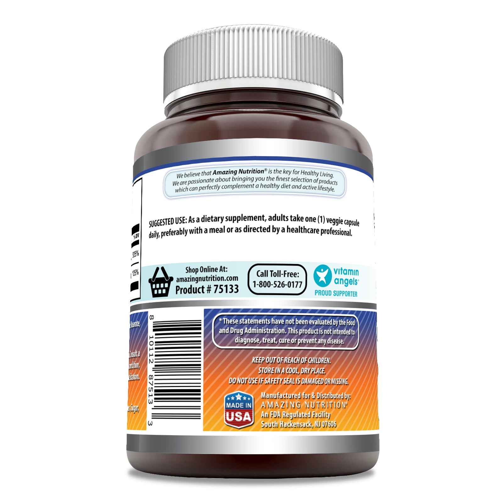 Amazing Formulas Vitamin D3 5000 IU + Vitamin K2 100 MCG | 250 Veggie Capsules