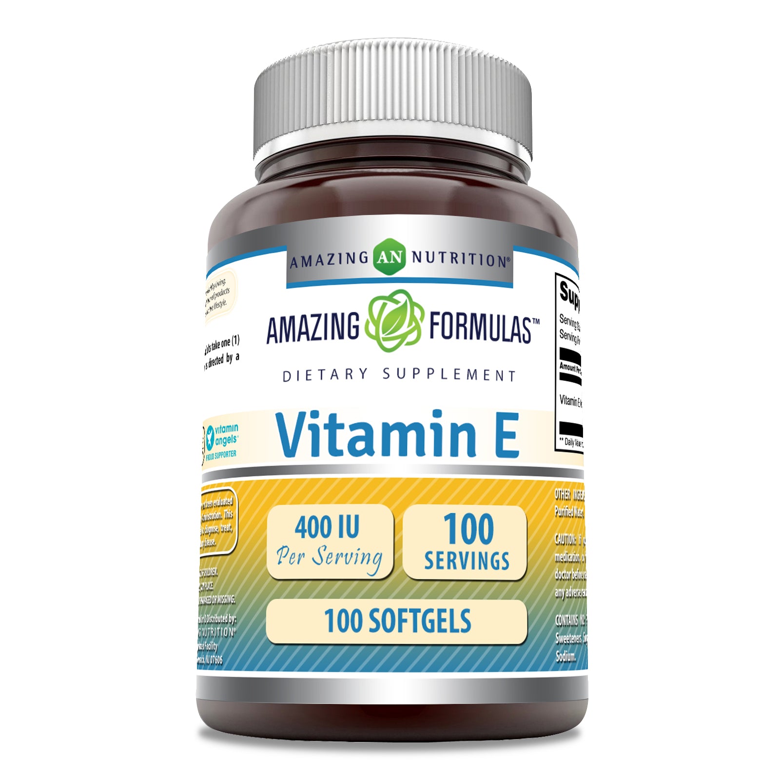 Amazing Formulas Vitamin E | 400 IU | 100 Softgels