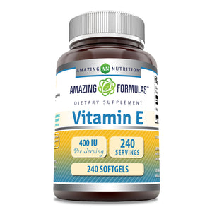 Amazing Formulas Vitamin E | 400 IU | 240 Softgels