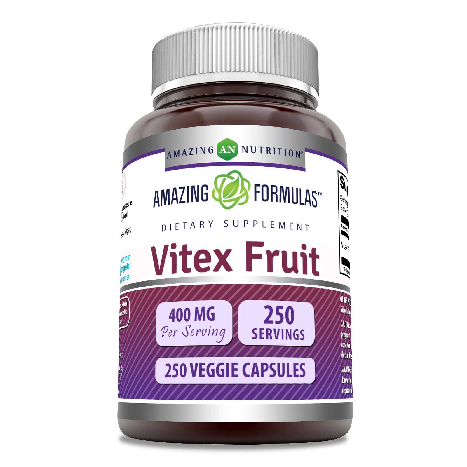Amazing Formulas Vitex Fruit | 400 Mg | 250 Capsules