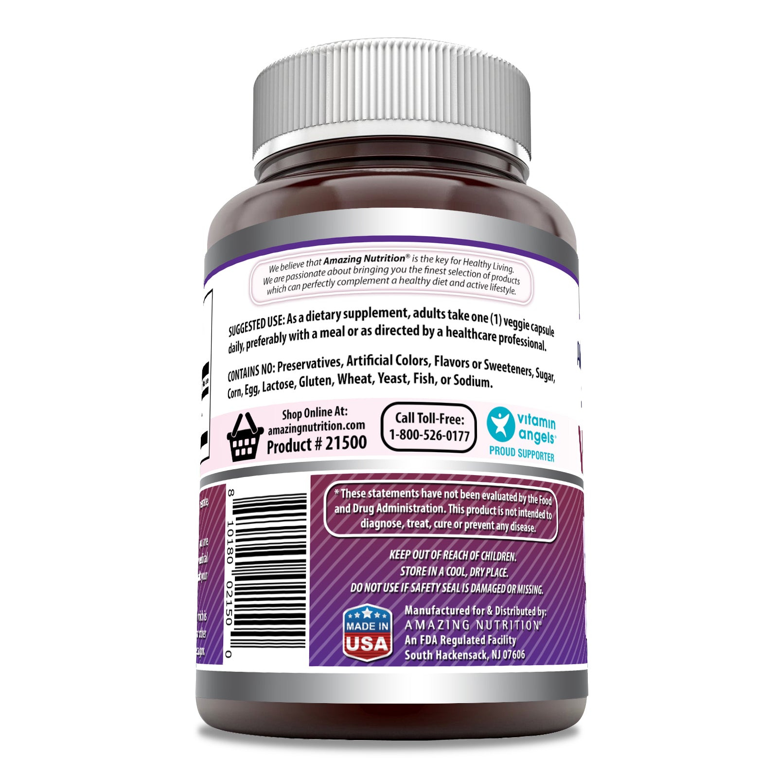 Amazing Formulas Vitex Fruit | 400 Mg | 250 Capsules
