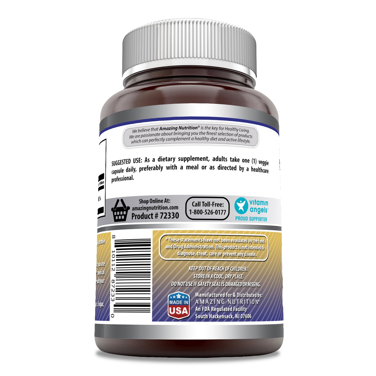 Amazing Formulas Zinc Gluconate | 50 Mg | 240 Veggie Capsules