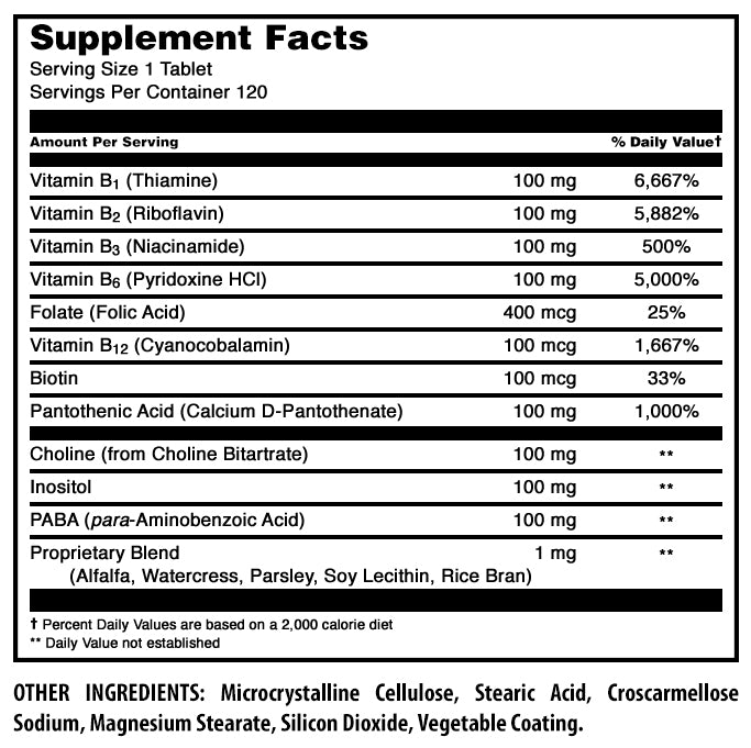 Amazing Formulas Vitamin B-Complex | 120 Tablets – Amazing Nutrition