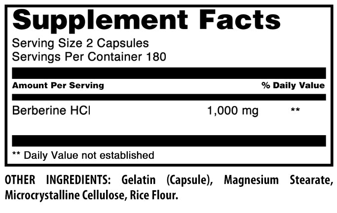 Amazing Formulas Berberine | 1000 Mg Per Serving | 360 Capsules