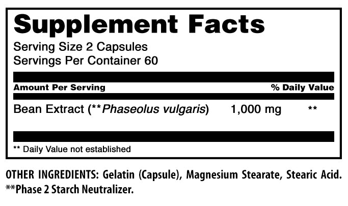 Amazing Formulas Carb Blocker Plus | 1000 Mg Per Serving | 120 Capsules