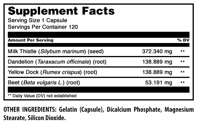 Amazing Formulas Liver Support | 120 Capsules