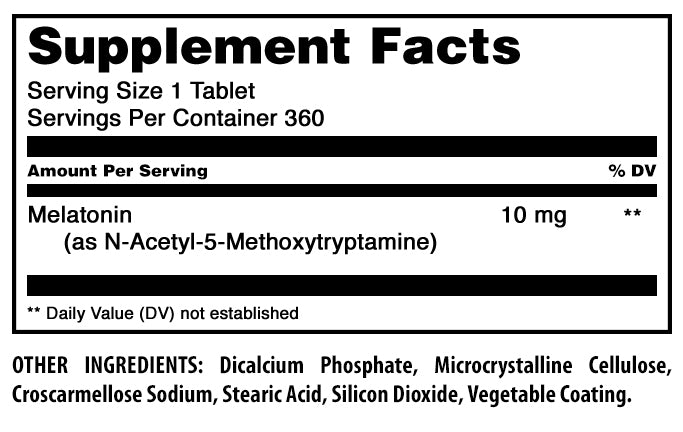 Amazing Formulas Melatonin | 10 Mg | 360 Tablets