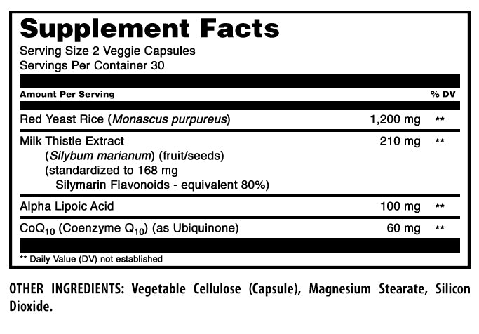Amazing Formulas Red Yeast Rice Complex | 1570 Mg Per Serving | 60 Veggie Capsules