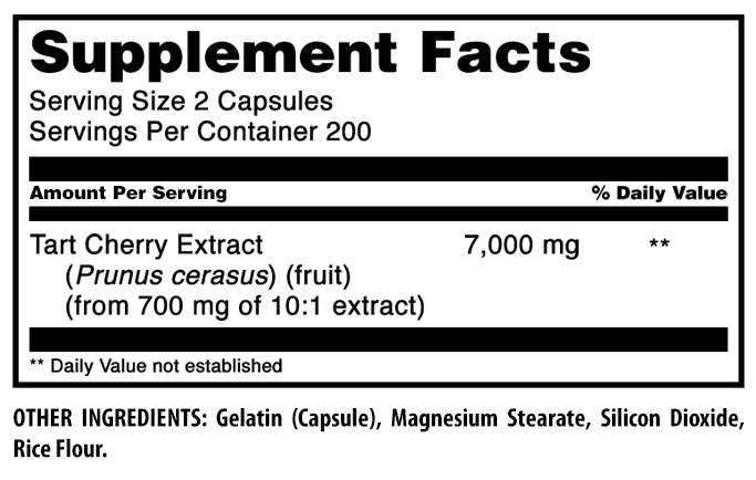 Amazing Formulas Tart Cherry Extract | 7000 Mg Per Serving | 400 Capsules