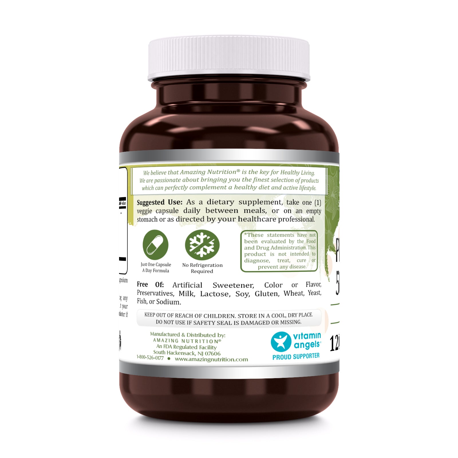 Amazing Flora Probiotic | 50 Billion | 10 Strains | 120 Veggie Capsules