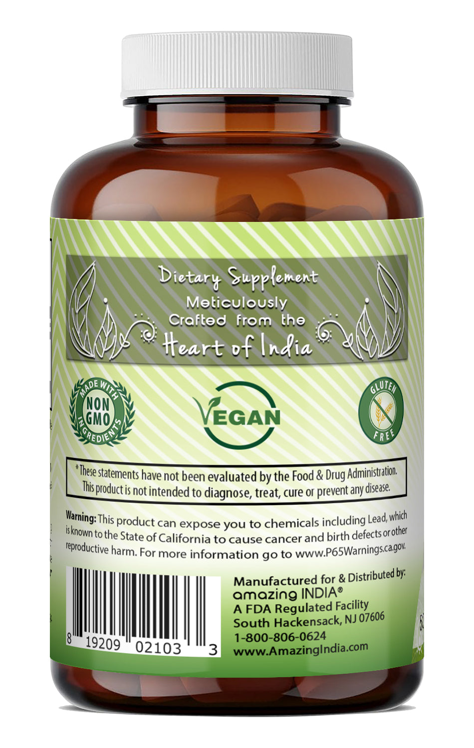 Amazing India Amla (Made with Amla Fruit) 500 Mg | 120 Veggie Capsules