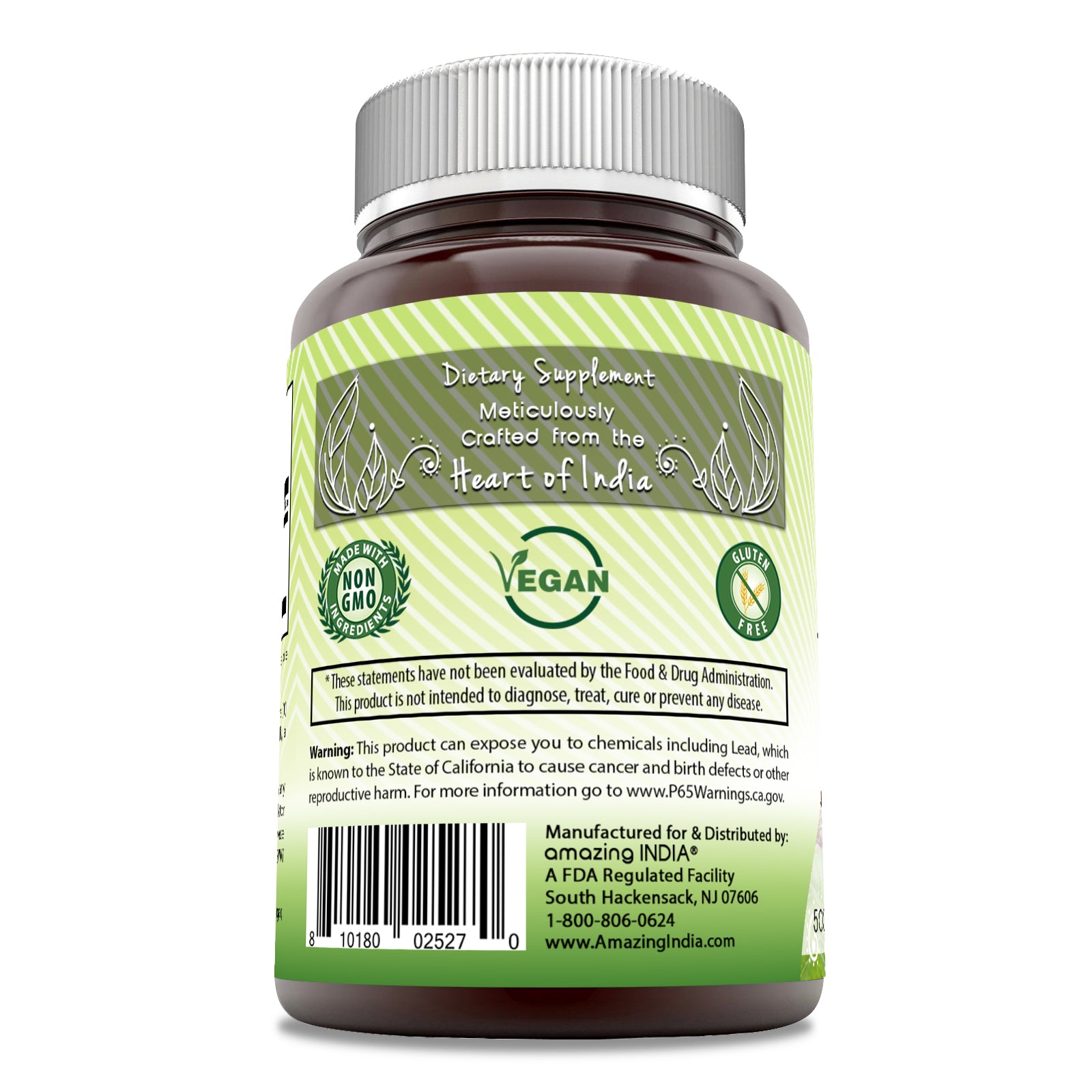 Amazing India Arjuna Bark Extract | 500 Mg | 120 Veggie Capsules