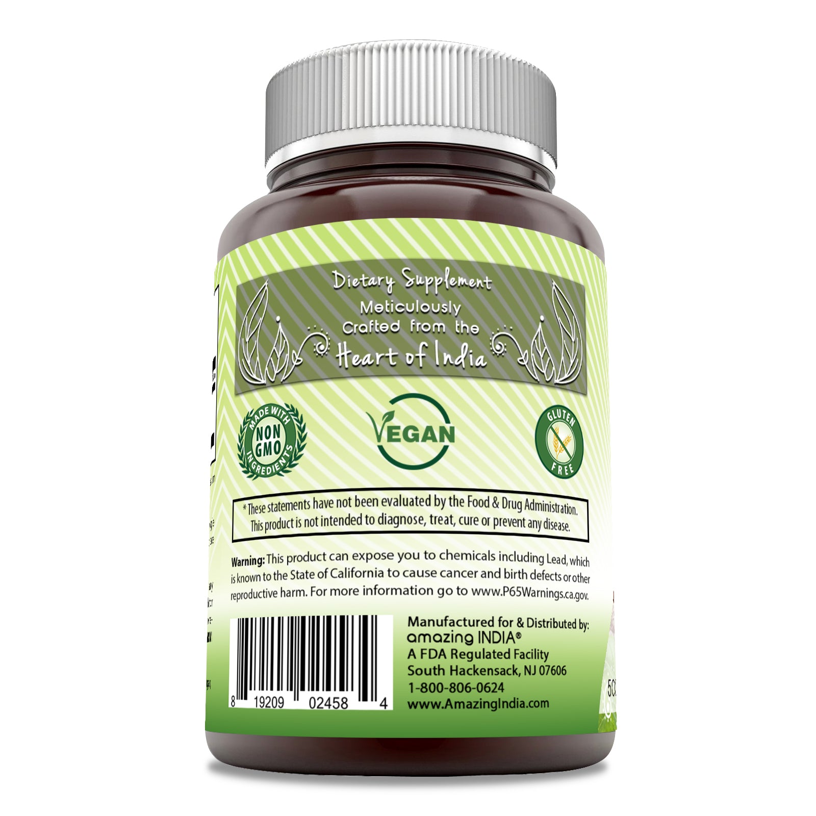 Amazing India Arjuna | 500 Mg | 120 Veggie Capsules