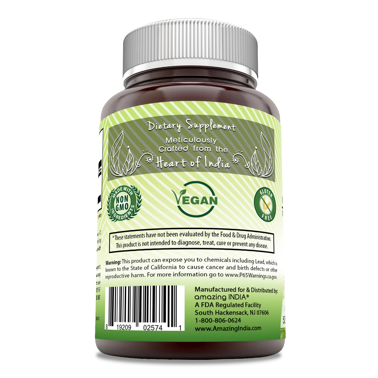 Amazing India Ashwagandha Extract | 500 Mg | 250 Veggie Capsules
