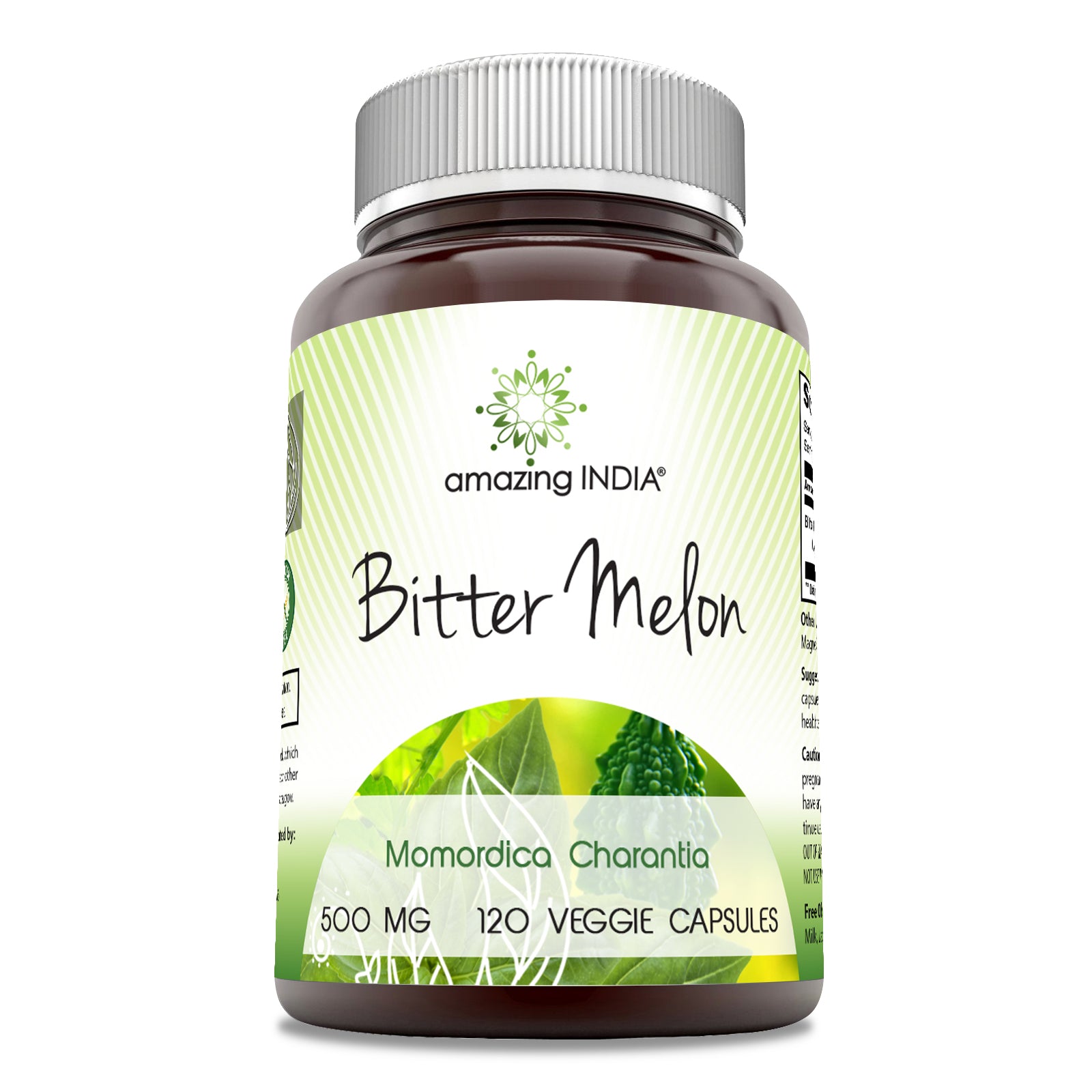 Amazing India Bitter Melon | 500 MG | 120 Veggie Capsules
