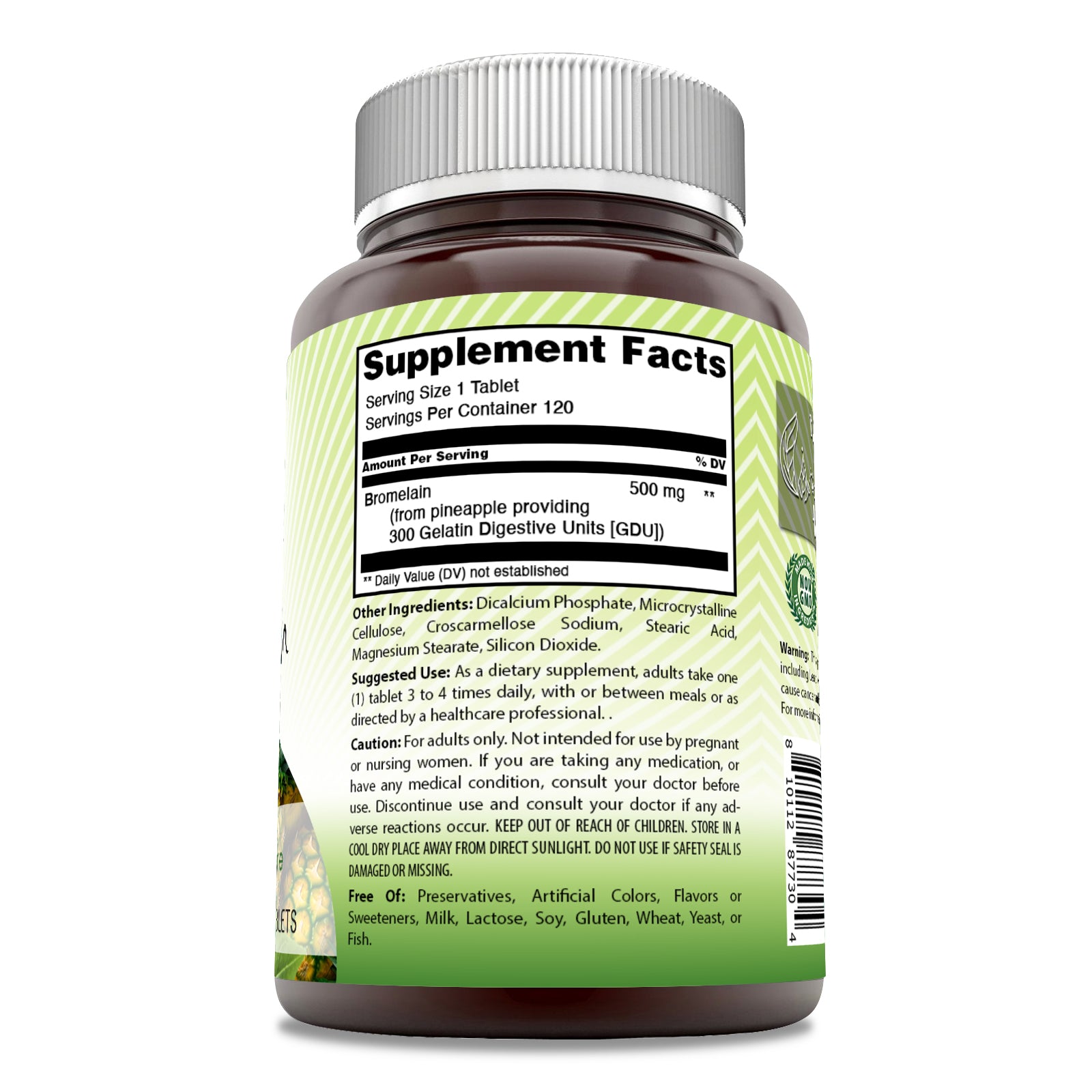 Amazing India Bromelain | 500 Mg | 120 Tablets