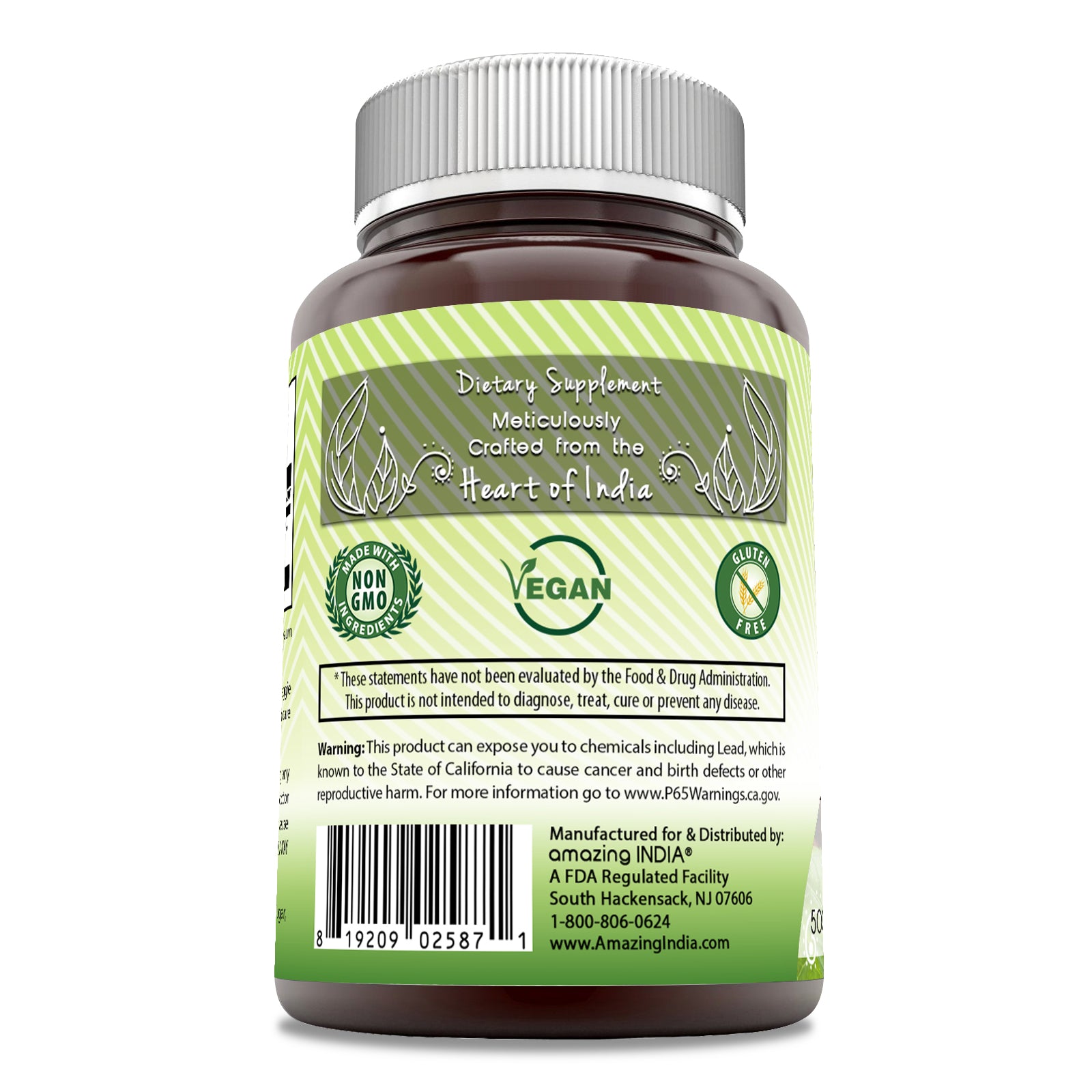 Amazing India DGL | 500 Mg | 60 Veggie Capsules
