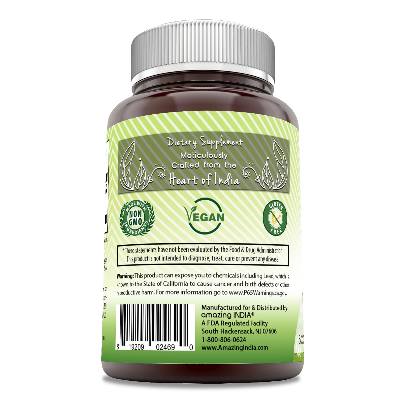 Amazing India Garlic | 500 Mg | 120 Veggie Capsules