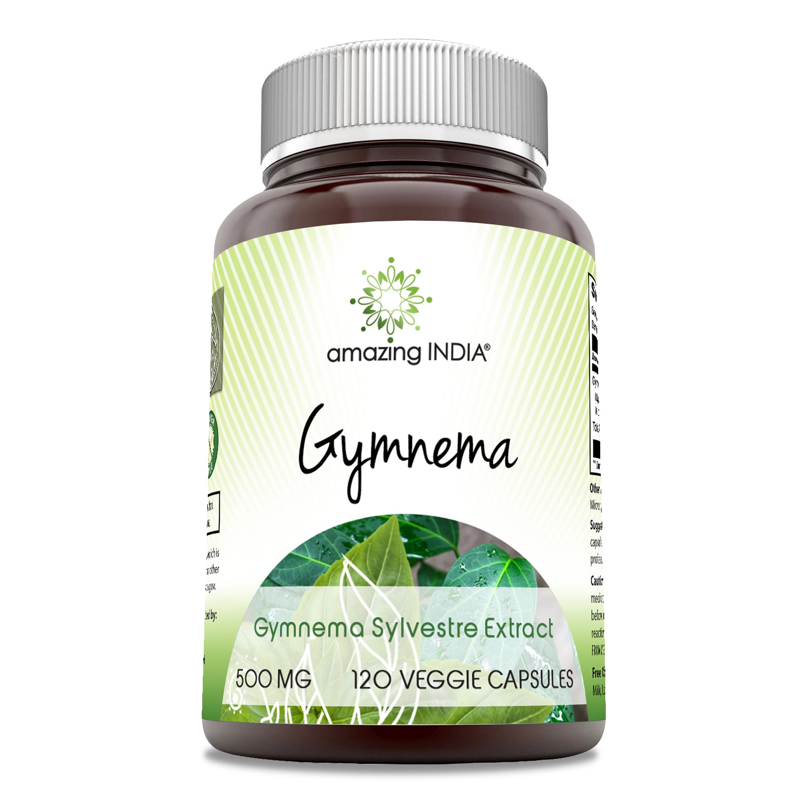 Amazing India Gymnema Extract | 500 Mg | 120 Veggie Capsules
