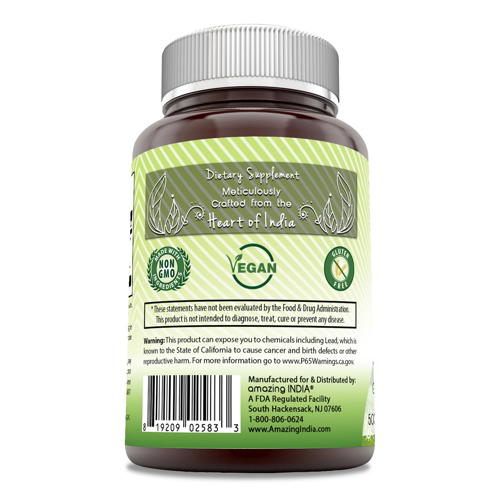 Amazing India Gymnema Extract | 500 Mg | 120 Veggie Capsules